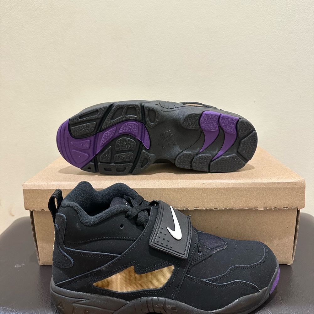 New Men Nike Air Diamond Turf Ravens 2025 HV2282-001 - Picture 5 of 6